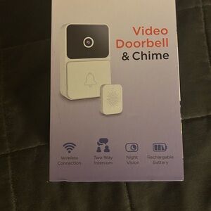 Wireless Video Doorbell & Chime - White